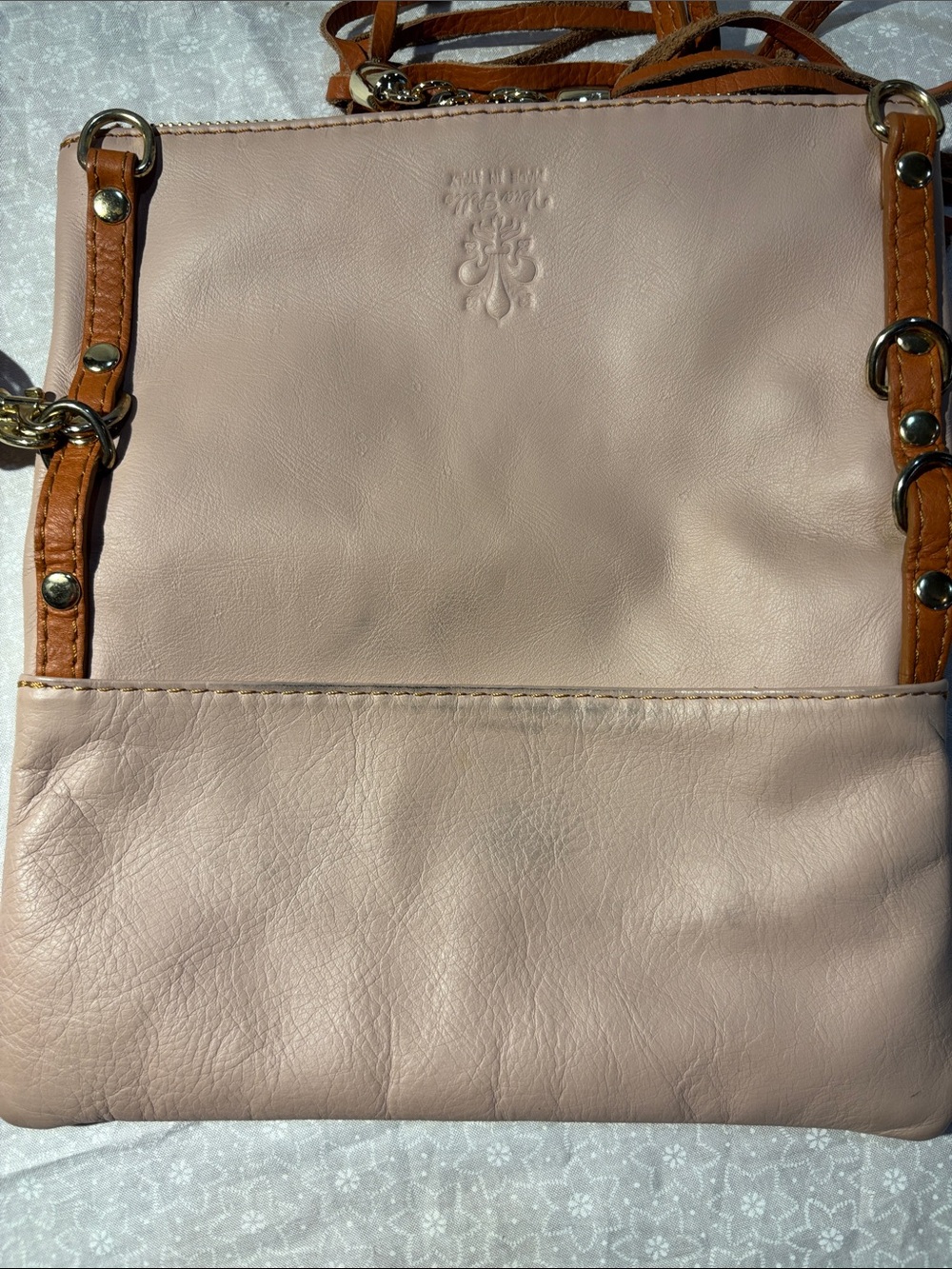 Vera Pelle Italian Leather Wristlet/Crossbody Purse - Picture 8 of 16
